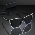 Custom EL Wire White Neon Sunglasses (5 Days)